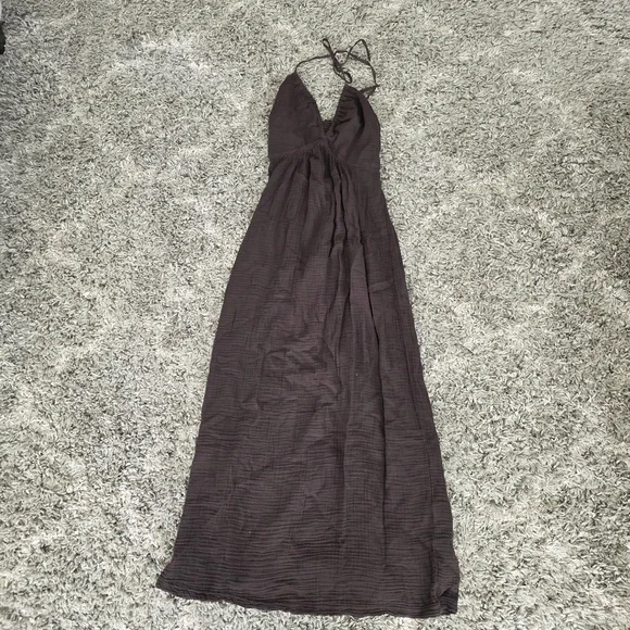 NWT MICHAEL STARS Jessa Maxi Dress Java Brown Size Medium - Picture 2 of 8